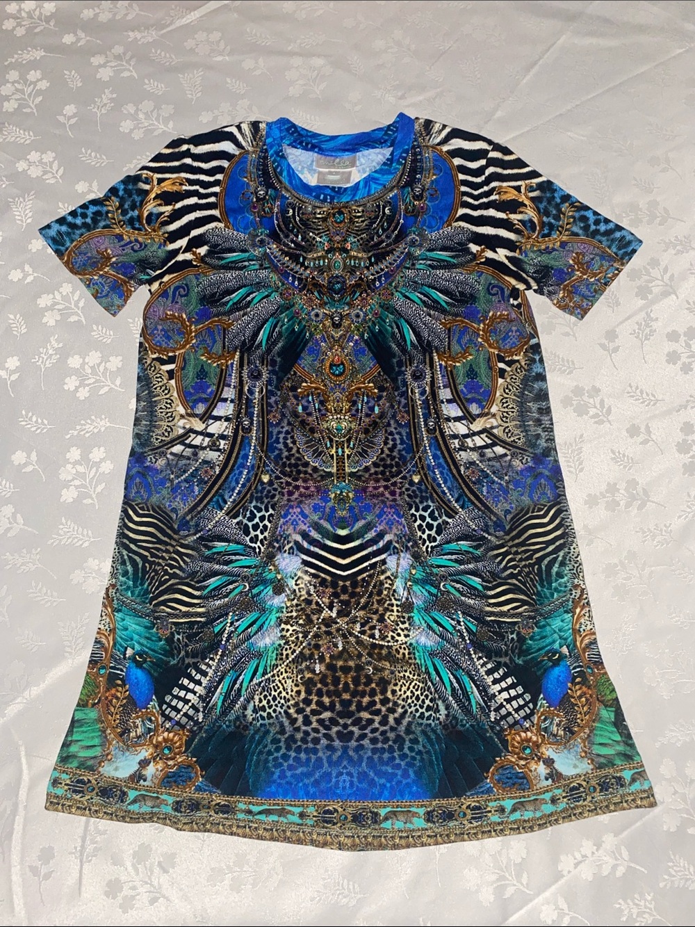 Milla by Camilla Girls Animal Print T-Shirt Dress Size 6